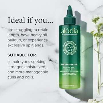 ALODIA Nourish & Grow Hair and Scalp Treatment - Avocado Oil & Rosemary Pre-Shampoo and Hot Oil for ...