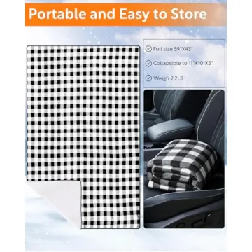 Heated Car Blanket - 12/24 Volt Electric Travel Comfort