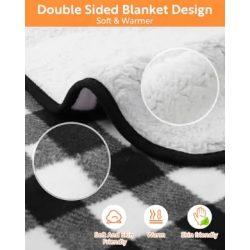 Heated Car Blanket - 12/24 Volt Electric Travel Comfort