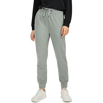 CRZ YOGA Womens Sweatpants - Lightweight Cotton Joggers with Pockets High Waisted Super Soft Workout...