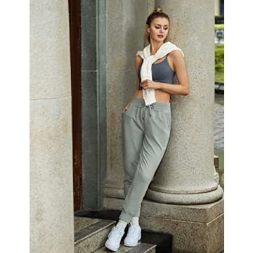 CRZ YOGA Women's Soft High Waisted Joggers with Pockets