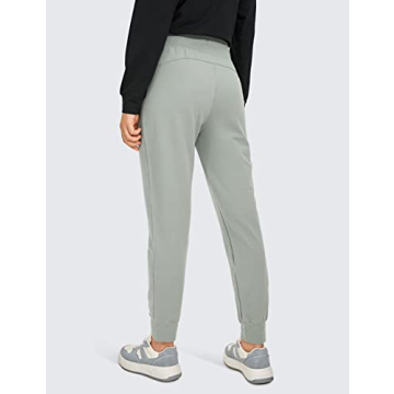 CRZ YOGA Women's Soft High Waisted Joggers with Pockets