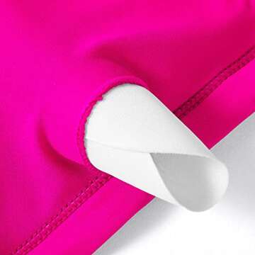 SUUKSESS Women High Waisted High Cut Bikini Sets Sexy Triangle Two Piece Swimsuits Push Up Bathing Suits (Hot Pink, S)