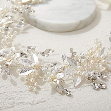 Elegant SWEETV Rhinestone Wedding Headband for Brides