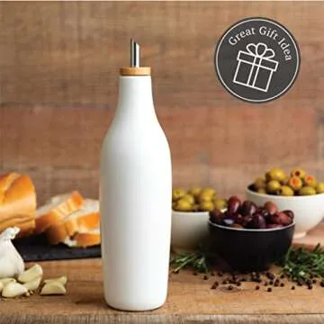 Kitchentoolz Ceramic Olive Oil Dispenser for Modern Kitchens