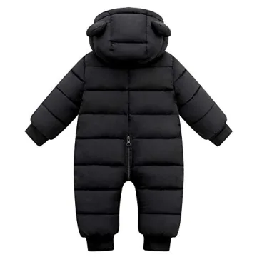 Fumdonnie Cartoon Bear Hooded Snowsuit for Toddlers