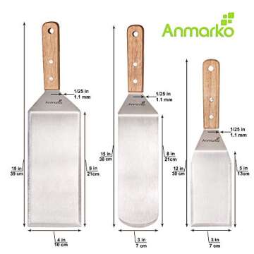 Professional Stainless Steel Spatula Set for Cooking
