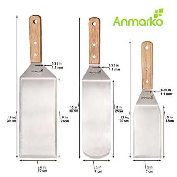 Professional Stainless Steel Spatula Set for Cooking