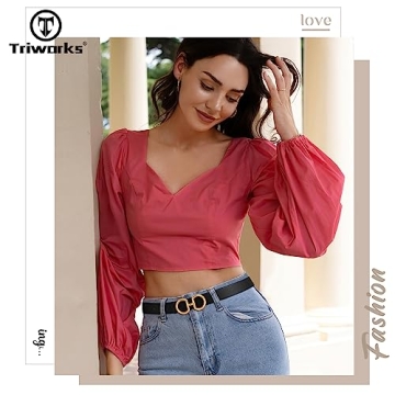 TRIWORKS Reversible Leather Belt for Women's Fashion