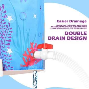 Portable Bathtub for Kids Adults Easy Setup