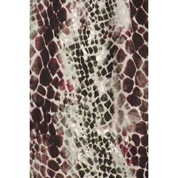 Leggings Depot JGA-S704-S Slither Snake Print Jogger Pants w/Pockets, Small