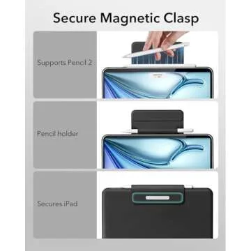 ESR iPad Air 11 inch Case with Keyboard for Productivity