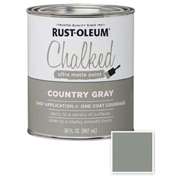 Rustoleum 285141 30 Oz Country Gray Chalked Ultra Matte Paint