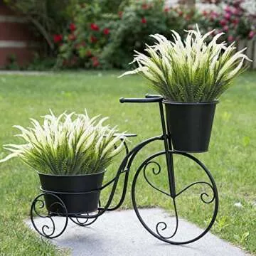 Beautiful 10 Bundles UV Resistant Artificial Plants for Outdoors