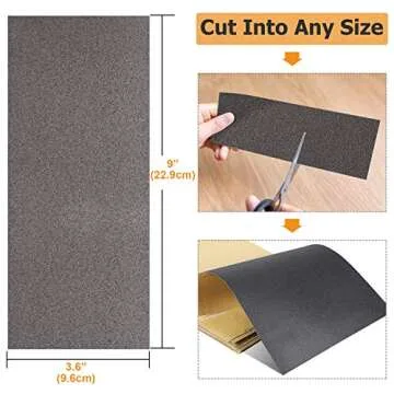 Wet Dry Sandpaper Assortment 46 Pack for Smoothing Projects