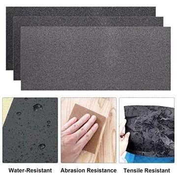 Wet Dry Sandpaper Assortment 46 Pack for Smoothing Projects