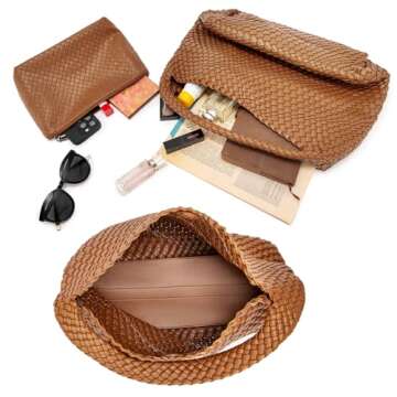 Stylish PS Petite Simone Woven Tote Bag for Women