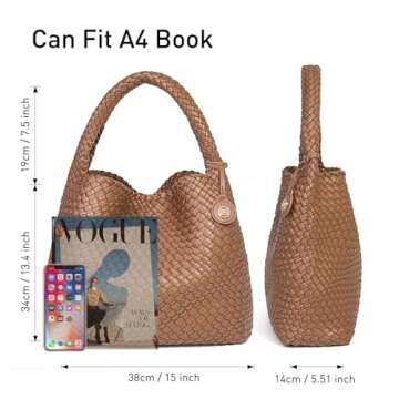 Stylish PS Petite Simone Woven Tote Bag for Women