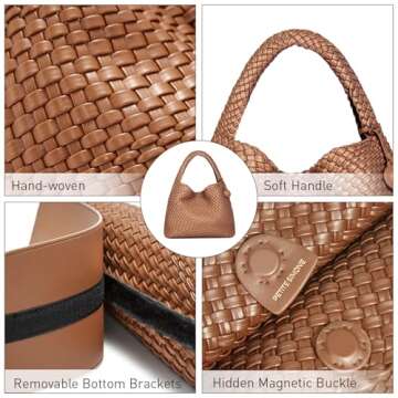 Stylish PS Petite Simone Woven Tote Bag for Women