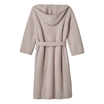 Barefoot Dreams CozyChic Ribbed Hooded Robe - Stylish Comfort