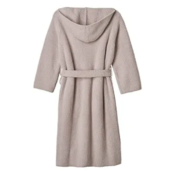 Barefoot Dreams CozyChic Ribbed Hooded Robe - Stylish Comfort