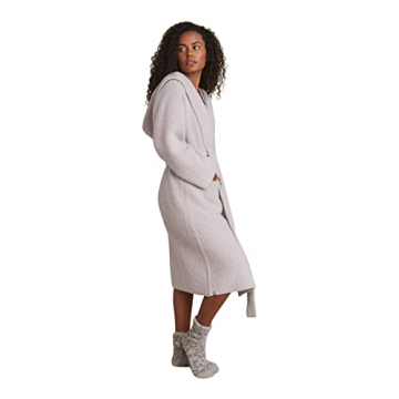 Barefoot Dreams CozyChic Ribbed Hooded Robe - Stylish Comfort