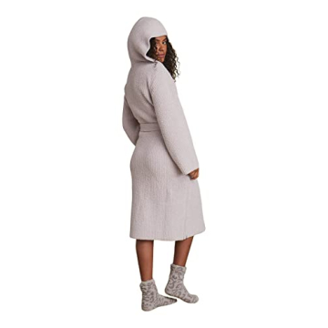 Barefoot Dreams CozyChic Ribbed Hooded Robe - Stylish Comfort