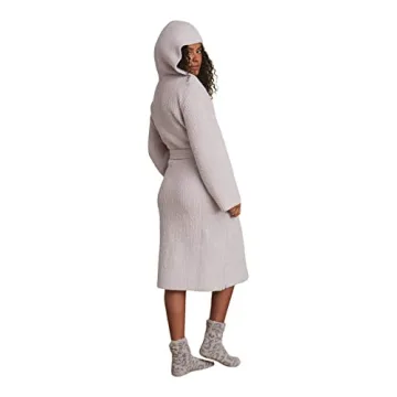 Barefoot Dreams CozyChic Ribbed Hooded Robe - Stylish Comfort