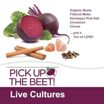 Organic Beet Juice Kvass with Probiotics - 32 oz