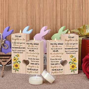 To My Daughter-in-Law: More Than Just Family - Personalized Candle Holder