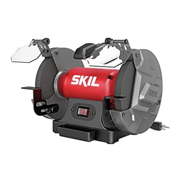 SKIL 3.0 Amp 8 In. Bench Grinder with LED Work Light