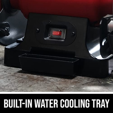 SKIL 3.0 Amp 8 In. Bench Grinder with LED Work Light