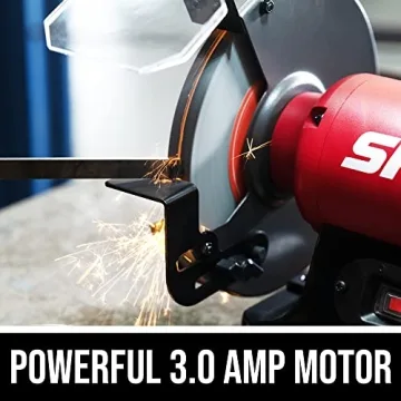 SKIL 3.0 Amp 8 In. Bench Grinder with LED Work Light