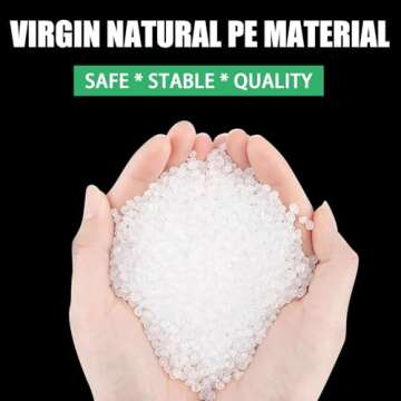 Bocolon High Density Polyethylene Sheets for Heavy Duty Projects, 1/2" Thick, 12" x 12", White