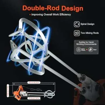 1800W Portable Electric Mixer for Grout and Mortar