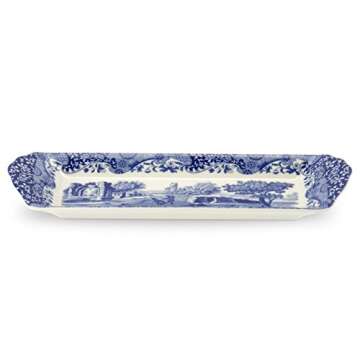 Portmeirion Blue Italian Small Tray | Serving Platter for Tea Sandwiches, Desserts, and Appetizers |...