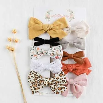 Adorable 10 Pack of Baby Girl Hair Clips - Perfect Hair Accessories