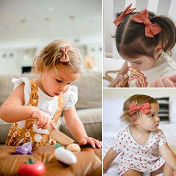 Cute & Stylish 10 Pack Baby Girl Hair Clips Bows