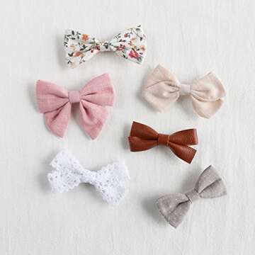 Cute & Stylish 10 Pack Baby Girl Hair Clips Bows