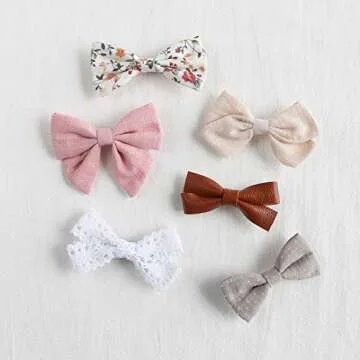 Cute & Stylish 10 Pack Baby Girl Hair Clips Bows