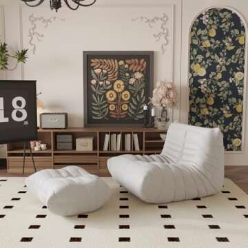 Sdorens Cozy Bean Bag Chair for All Ages - Ergonomically Designed