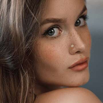 JOERICA 12Pcs Dangle Nose Rings for Men and Women