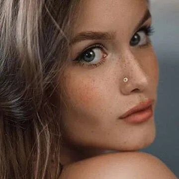 JOERICA 12Pcs Dangle Nose Rings for Men and Women