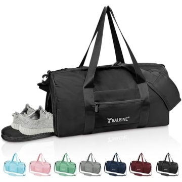 BALEINE Gym Bag for Women and Men, Lightweight Duffle for Sports and Getaway