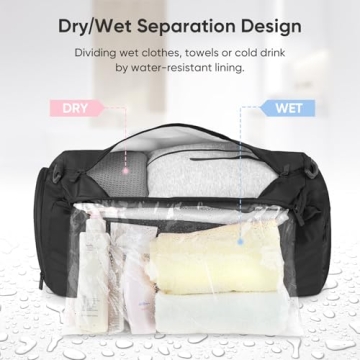 BALEINE Waterproof Gym Bag for All Activities and Travel