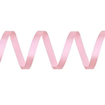Buy Ribest 1/4 Inch Light Pink Satin Ribbon - 50 Yards