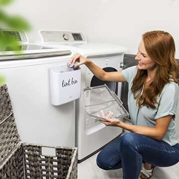 LNDRY Magnetic Lint Bin for Effortless Laundry Organization