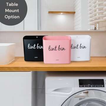LNDRY Magnetic Lint Bin for Effortless Laundry Organization