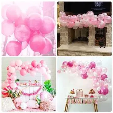 Pink Balloons Set – 60 Decorative Balloons for Every Occasion