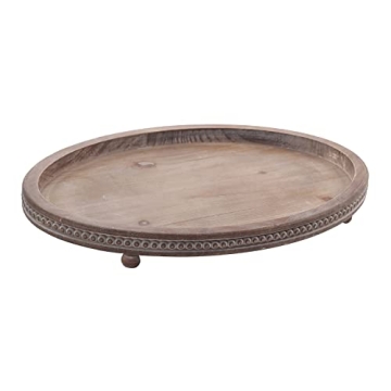 FESTWIND Decorative Tray: Rustic Wooden Centerpiece for Your Home